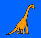Dibujo Braquiosaurio pintado por albertosauru