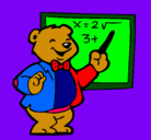 Dibujo Profesor oso pintado por manuelasggr