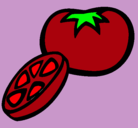 Dibujo Tomate pintado por lulaaaaaaa