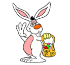 Dibujo Conejo con una cesta pintado por Jussara
