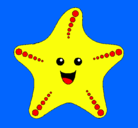 Dibujo Estrella de mar pintado por mustee