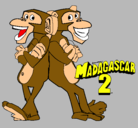 Dibujo Madagascar 2 Manson y Phil 2 pintado por akram44