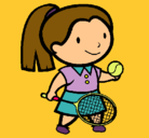 Dibujo Chica tenista pintado por antonalla