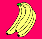 Dibujo Plátanos pintado por alondrita