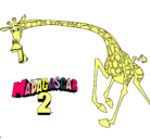 Dibujo Madagascar 2 Melman 2 pintado por valeluci