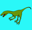 Dibujo Velociraptor II pintado por chico