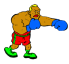 Dibujo Boxeador pintado por hshrtgdr