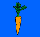 Dibujo zanahoria pintado por zanahoria
