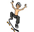 Dibujo Skater pintado por lourdes