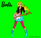 Dibujo Barbie guitarrista pintado por vania_12