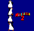 Dibujo Madagascar 2 Pingüinos pintado por nazi