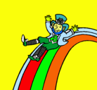 Dibujo Duende en el arco iris pintado por franquito