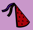 Dibujo Sombrero de cumpleaños pintado por larita