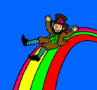 Dibujo Duende en el arco iris pintado por popopopopopo