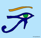 Dibujo Ojo Horus pintado por missy