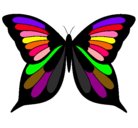 Dibujo Mariposa pintado por mandibula