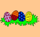 Dibujo Huevos de pascua III pintado por camilau