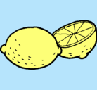 Dibujo limón pintado por dgfr