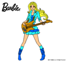 Dibujo Barbie guitarrista pintado por Aino_JD