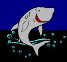 Dibujo Tiburón pintado por adrin