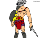 Dibujo Gladiador pintado por RICKY