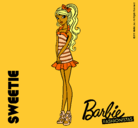 Dibujo Barbie Fashionista 6 pintado por Mirene