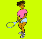 Dibujo Chica tenista pintado por avaeacag