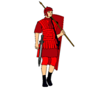 Dibujo Soldado romano pintado por namitamaki12