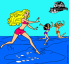 Dibujo Barbie de regreso a la playa pintado por chuchuwa