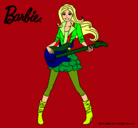 Dibujo Barbie guitarrista pintado por chiche1354