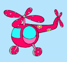 Dibujo Helicóptero adornado pintado por leylitha