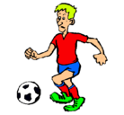 Dibujo Jugador de fútbol pintado por yanicris