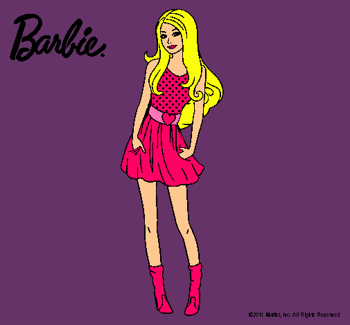 Dibujo Barbie veraniega pintado por sonianto