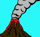 Dibujo Volcán pintado por Tonchito