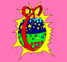 Dibujo Huevo de pascua brillante pintado por kathitha