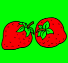 Dibujo fresas pintado por beybi