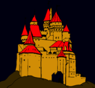 Dibujo Castillo medieval pintado por frank