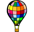 Dibujo Globo aerostático pintado por globo 