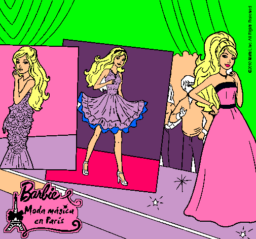 Barbie, desfilando por la pasarela