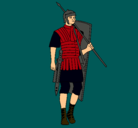 Dibujo Soldado romano pintado por josito11