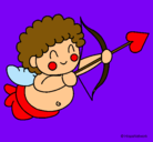 Dibujo Cupido pintado por yamile