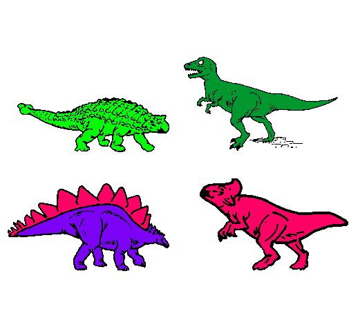 Dibujo Dinosaurios de tierra pintado por prinsses
