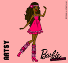 Dibujo Barbie Fashionista 1 pintado por Mirene