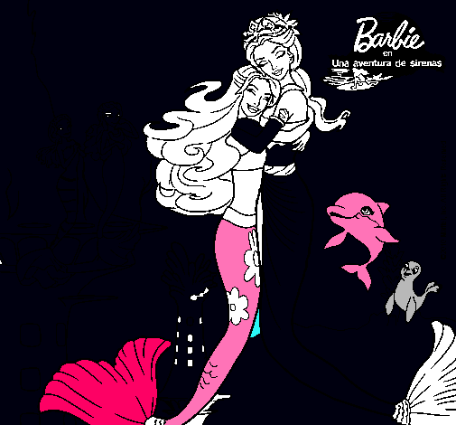 Barbie sirena y la reina sirena