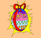 Dibujo Huevo de pascua brillante pintado por Looo