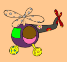 Dibujo Helicóptero adornado pintado por edurne