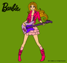 Dibujo Barbie guitarrista pintado por popopoooooop
