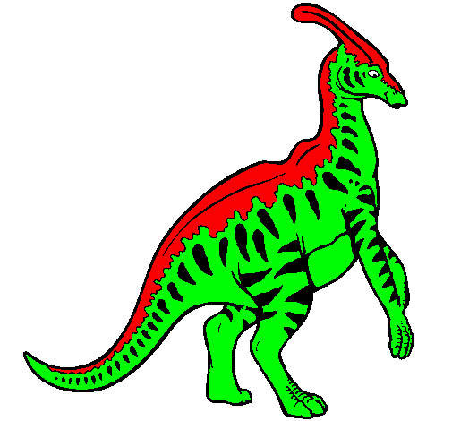 Parasaurolofus con rayas