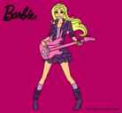 Dibujo Barbie guitarrista pintado por genesisis