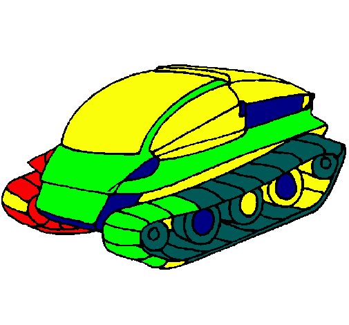 Dibujo Nave tanque pintado por jandroalan